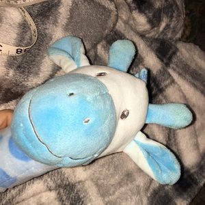 Glitzy 20” Blue Polka Dotted Giraffe Gitzy Lovey Nursery Deco 2017 NWOT